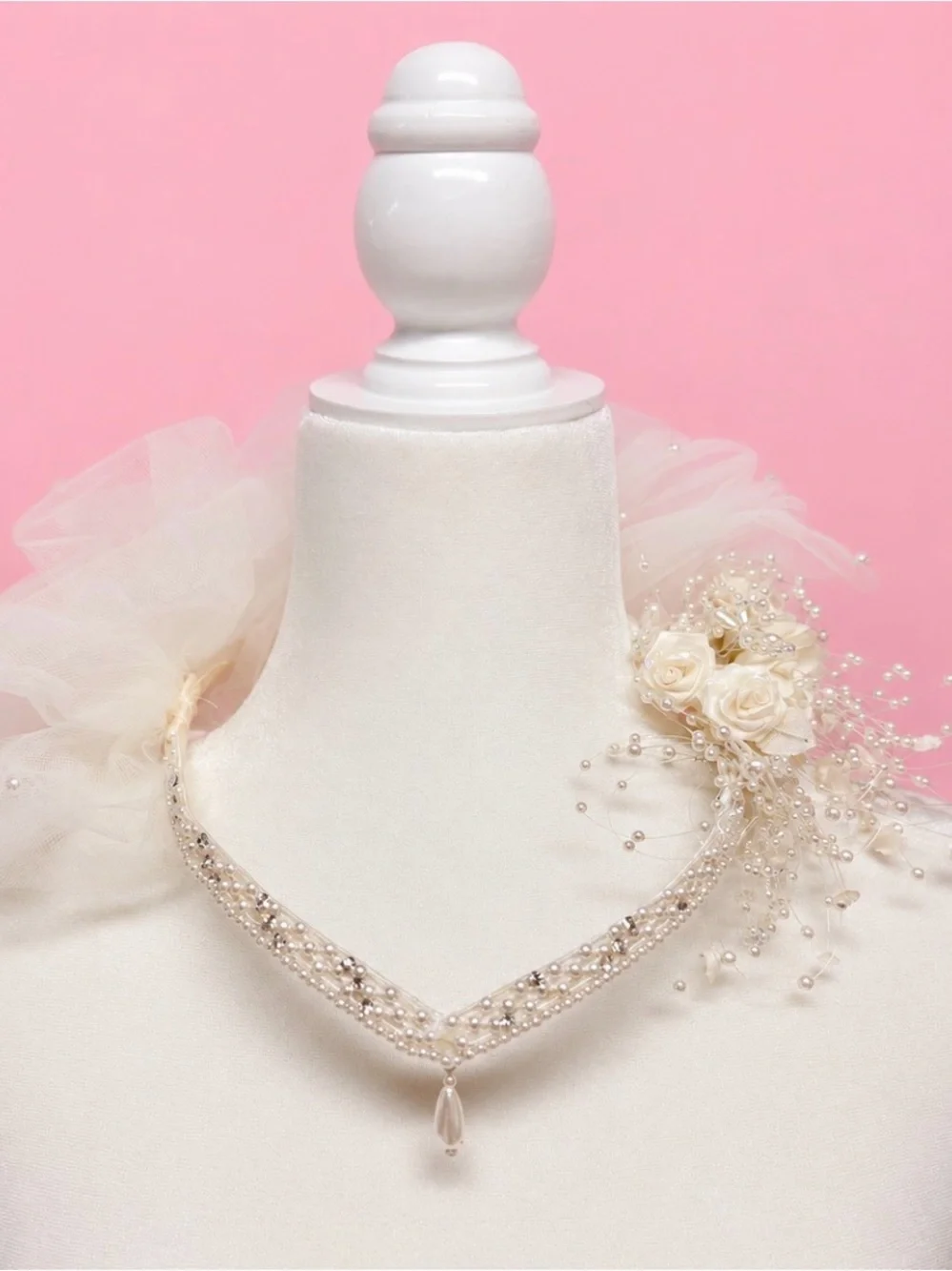 True Vintage Ivory Colored Bridal Headpiece